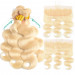 4 Bundles Blonde Body Wave Bundles With Frotnal