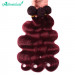 Body Wave Hair Bundles 99J Hair Color