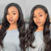 body wave U part wig 22in