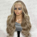 Highlight Body Wave Frontal Wig With Skunk Stripe In Front