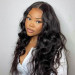 Glueless Body Wave 6x6 Transparent Lace Closure Wigs