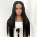 Bone Straight Human Hair Lace Front Wigs