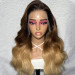 Brown Blonde Ombre Body Wave Lace Front Wig