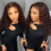 Brown Water Wave Lace Front Wigs