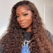 Brown Water Wave Lace Front Wigs