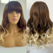 human hair wigs with bangs