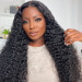 Airy Cap-Affordable Glueless Lace Front Wigs Curly Human Hair