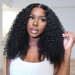 Airy Cap-Affordable Glueless Lace Front Wigs Curly Human Hair