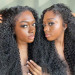 Curly Transparent Lace Front Wig with Kinky Edges