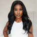 Glueless Body Wave 5x5 Transparent Lace Closure Wigs For Women