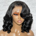 Gorgeous Upgraded Wavy Bob Wig With Bang Transparent Wig
