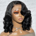 Gorgeous Upgraded Wavy Bob Wig With Bang Transparent Wig