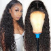 Water Wave Human Hair HD Invisible Lace Front Wigs
