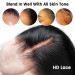 4-36in Water Wave Human Hair HD Invisible Lace Fr