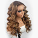 Balayage Wig Human Hair Pre Plucked Undetectable Transparent Lace Wig
