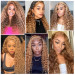 Honey Blonde Water Wave Wig