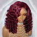 Glueless 99j Burgundy Loose Deep Wave Human Hair Wig