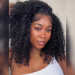 Short Kinky Curly Afro Lace Front Wigs