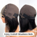 Realistic Light Yaki Straight Wig Glueless Bob Human Hair