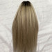 Fluffy Brown Blonde Mixed Balayage Kinky Straight Pre Plucked Lace Front Wigs