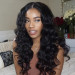 Loose Wave Hair HD Transparent Lace Front Wig