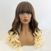 wavy wig with bangs