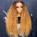 Ready To Go Wig- Honey Blonde Human Hair Wig With Dark Roots Glueless Deep Wave Wig