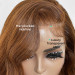 Colored Body Wave Side Part Hair Transparent Wig With Super Natural Hairline-5