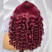 Glueless 99j Burgundy Loose Deep Wave Human Hair Wig