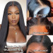 Wear To Go Straight Human Hair 7x4 Lace Closure Wigs Pre-plucked Pre-bleached Pre-Cut Lace Wig and 13x4 Lace Frontal Wig