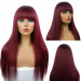 Red Bang Wig