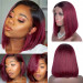 red color short wig