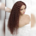 Glueless Reddish Brown Curly Lace Wigs