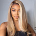 Sandy Blonde With Highlights Side Part Lace Front Wig
