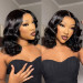 Short Bob Body Wave Wig Lace Front Wigs 100% Human Hair For Women