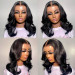 Short Bob Body Wave Wig Lace Front Wigs 100% Human Hair For Women