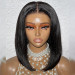 Short Straight Hair Bob Invisible Lace Gluless Wig