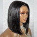 Short Straight Hair Bob Invisible Lace Gluless Wig