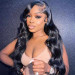 Body wave Lace Front Wigs Natural Black Hair Color