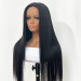 Bone Straight Human Hair Lace Front Wigs