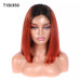 striaght hair T1B 350 ombre color bob wig