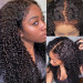 Super Natural Kinky Edges Water Wave Lace Front Wig