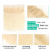 613 Blond Hair Transparent Lace Frontal
