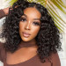 Bob Lace Front Virgin Hair Natural Water Wave Wigs With Baby Hair 