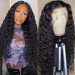Water Wave 13x4 Transparent Lace Front Wigs 12-24in