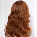 Colored Body Wave Side Part Hair Transparent Wig With Super Natural Hairline-4