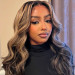 wig with blonde highlights
