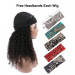 Curly Headband Wigs Human Hair Half Wigs