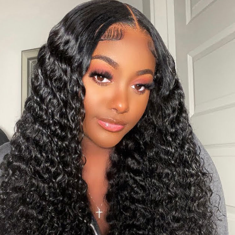 Ready To Go Wig - Deep Wave 7*4 5*5 HD Invisible Lace closure Wig