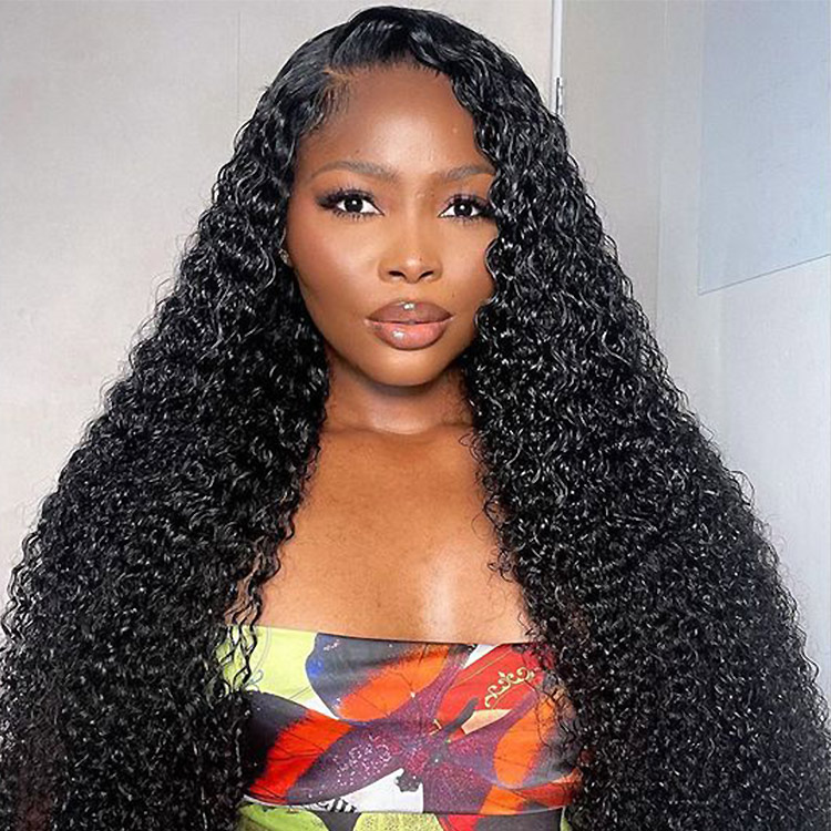 Ship In 24 Hours - Long Curly Wigs For Women Invisible HD Lace Front Wig